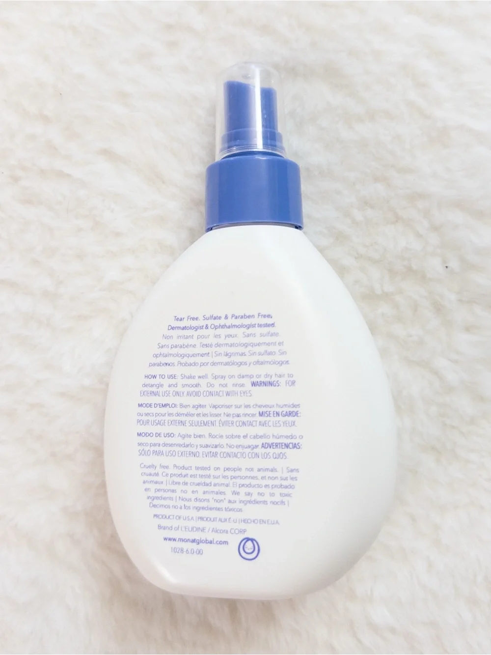 NEW Monat Junior Gentle Detangler Spray 6oz Tear Free Kids Hair